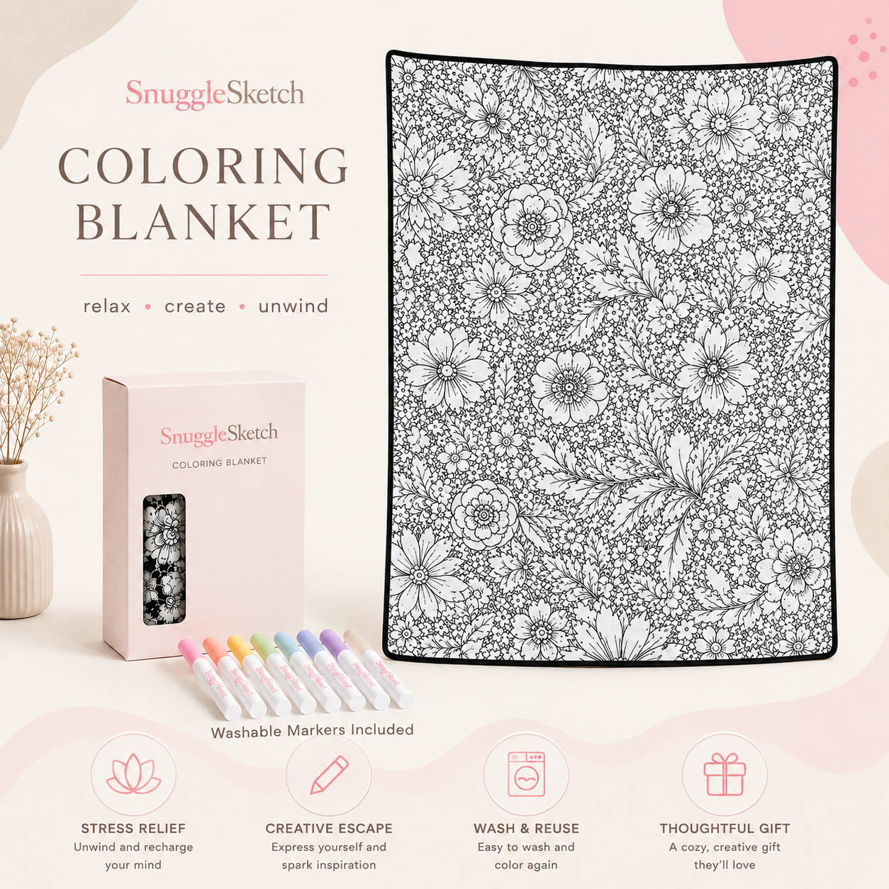 SnuggleSketch Creative Escape Blanket